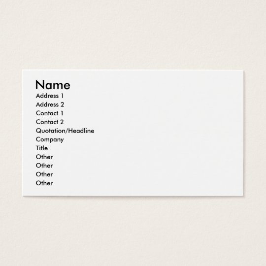 Statistics Pop Art Business Card