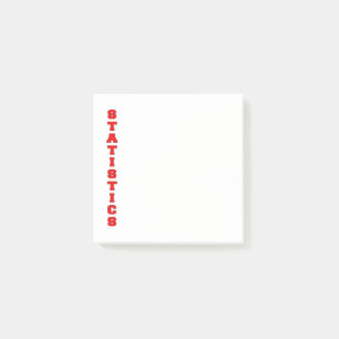 Statistics Post-it Notes