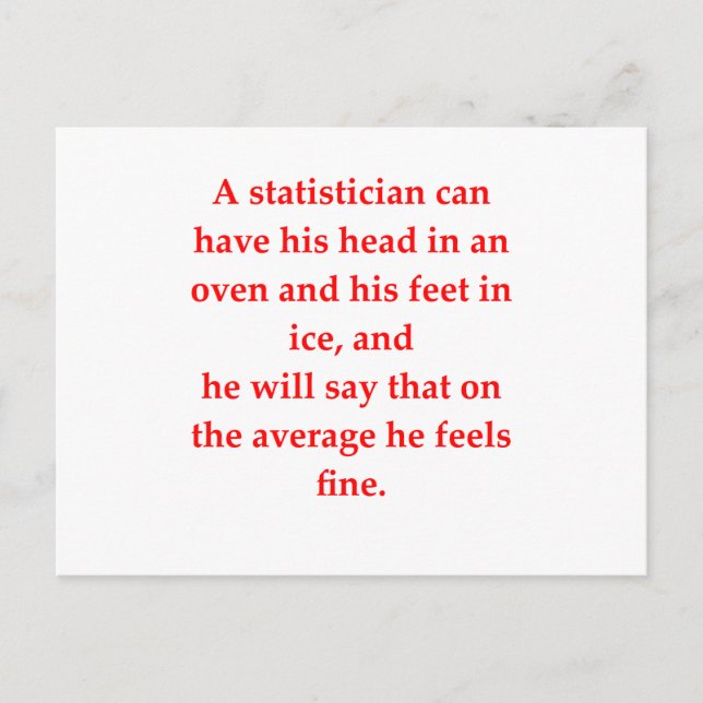 statistics postcard (Front)