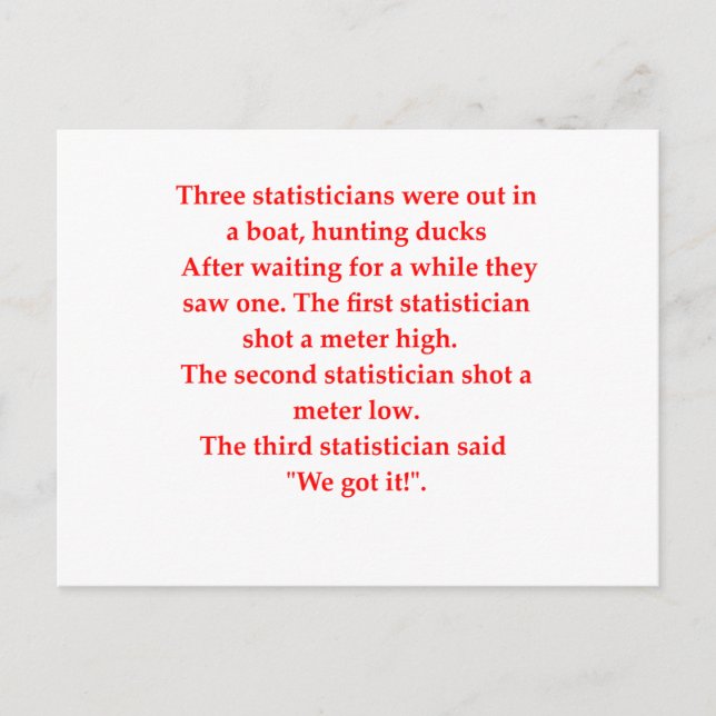 statistics postcard (Front)