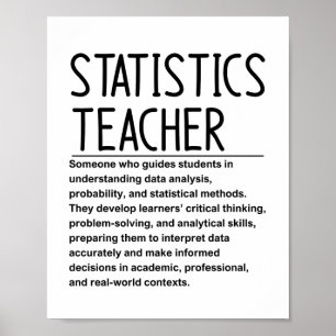 Statistics teacher poster