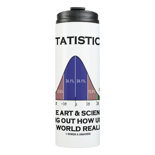 Statistics The Art & Science Of Finding Uncertain Thermal Tumbler (Front)