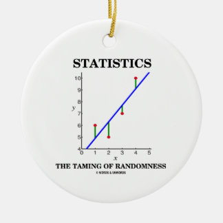Statistics The Taming Of Randomness Stats Humor Ceramic Tree Decoration