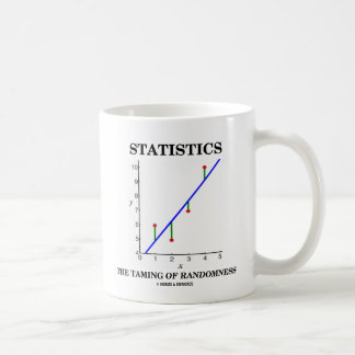 Statistics The Taming Of Randomness (Stats Humour) Coffee Mug