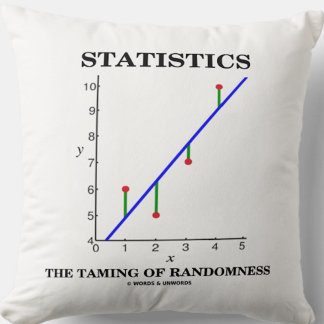Statistics The Taming Of Randomness Stats Humour Cushion