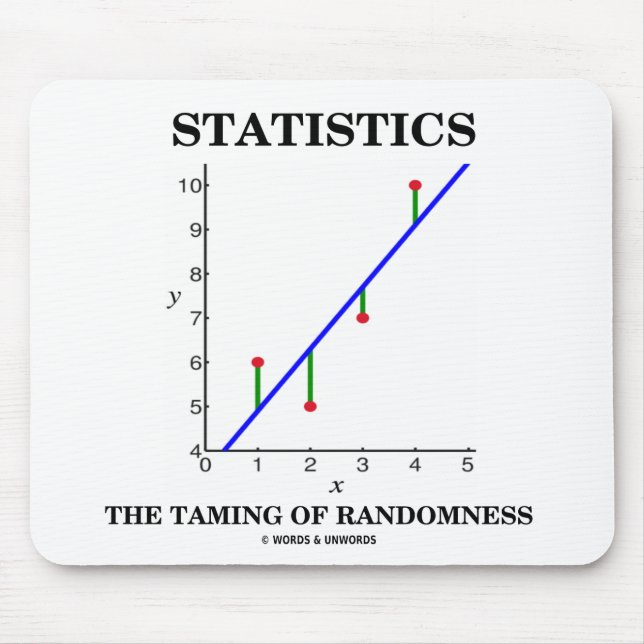 Statistics The Taming Of Randomness Stats Humour Mouse Mat (Front)