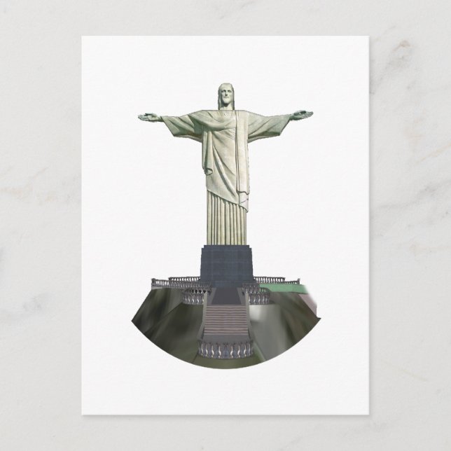 Statue: Christ the Redeemer: 3D Model: Postcard (Front)