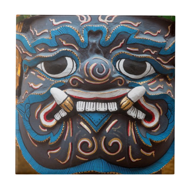 Statue Face at the Grand Palace Tile (Front)