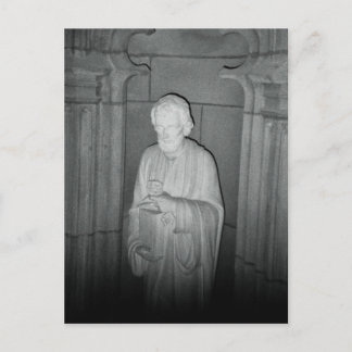 Statue in a found photo postcard