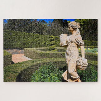 Statue in a Spring Garden Jigsaw Puzzle