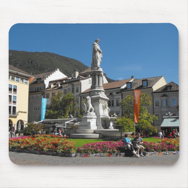 Statue in Bolzano Italy Mouse Mat (Front)