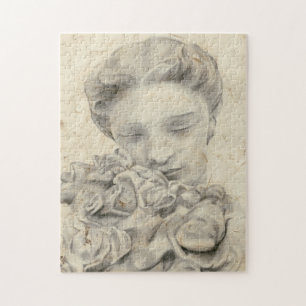 Statue in the Garden I Jigsaw Puzzle