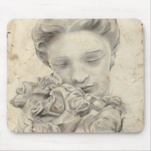 Statue in the Garden I Mouse Mat