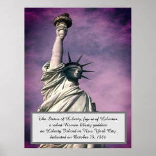 Statue Lady Liberty NY Poster