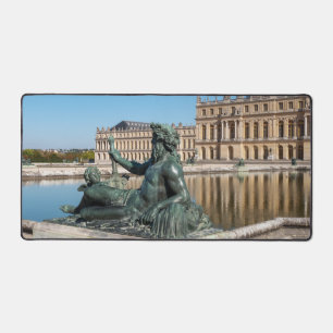 Statue Le Rhone in the garden of Versailles castle Desk Mat