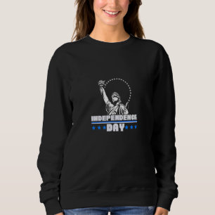Statue Liberty America Flag 1776 4th July Independ Sweatshirt