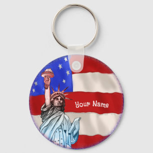 Statue Liberty  Key Ring