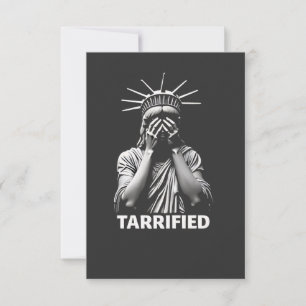 Statue Liberty New York America Tarrified  Thank You Card