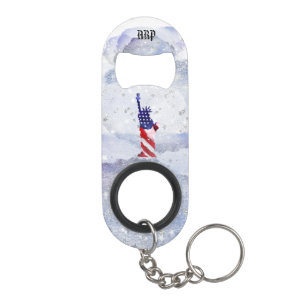 *~* Statue Liberty .  Veteran Military Red Blue