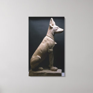 Statue of a Dog, Mesopotamia, c.5000-1000 BC (lime Canvas Print