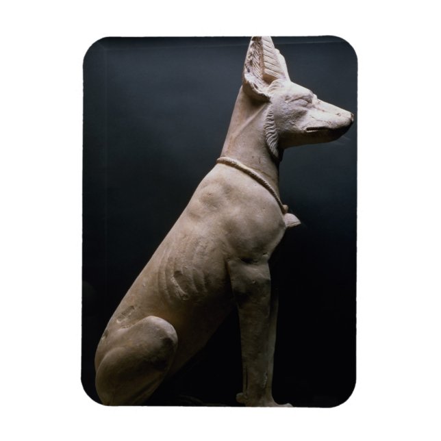 Statue of a Dog, Mesopotamia, c.5000-1000 BC (lime Magnet (Vertical)