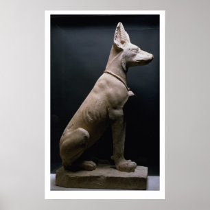 Statue of a Dog, Mesopotamia, c.5000-1000 BC (lime Poster