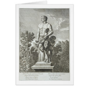 Statue of a Satyr at Versailles, 1675, from 'Vues