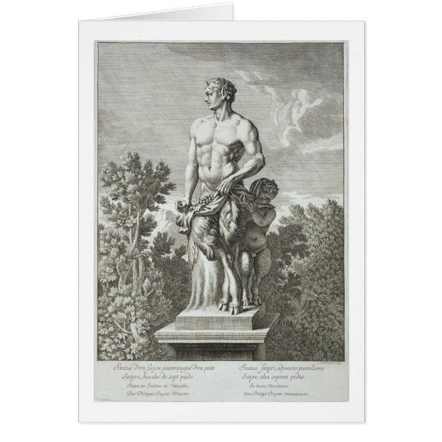 Statue of a Satyr at Versailles, 1675, from 'Vues (Front)