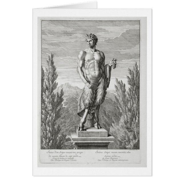 Statue of a Satyr holding a bunch of grapes, Versa (Front)