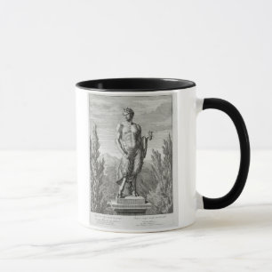 Statue of a Satyr holding a bunch of grapes, Versa Mug