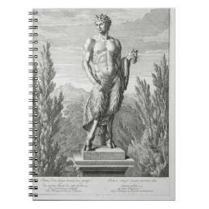 Statue of a Satyr holding a bunch of grapes, Versa Notebook