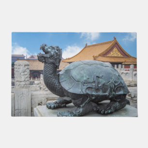 Statue of a turtle in the Forbidden City - Beijing Doormat