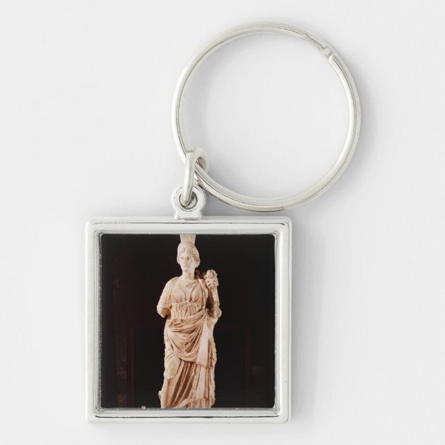 Statue of a tutelary goddess key ring (Front)