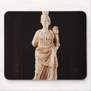 Statue of a tutelary goddess mouse mat