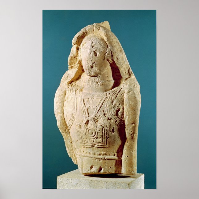 Statue of a warrior poster (Front)