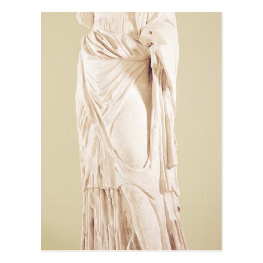 Statue of a woman postcard