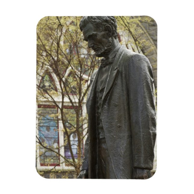 Statue of Abraham Lincoln, Portland, Oregon Magnet (Vertical)