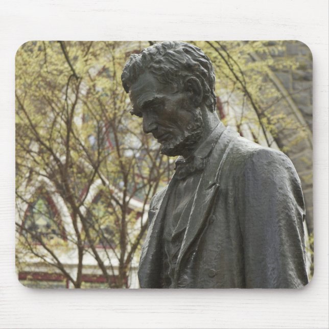 Statue of Abraham Lincoln, Portland, Oregon Mouse Mat (Front)