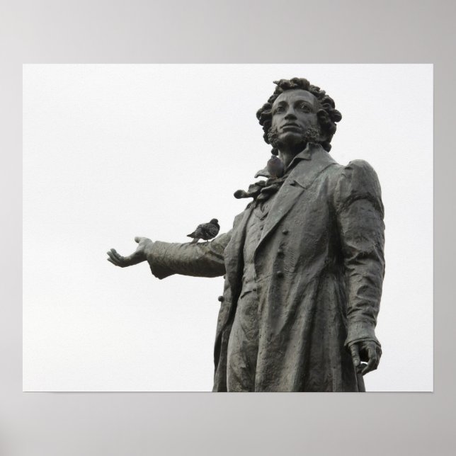 Statue of Alexander Pushkin, Saint Petersburg Poster (Front)