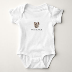 Statue of Angel with Biblical quote - "I send a Baby Bodysuit