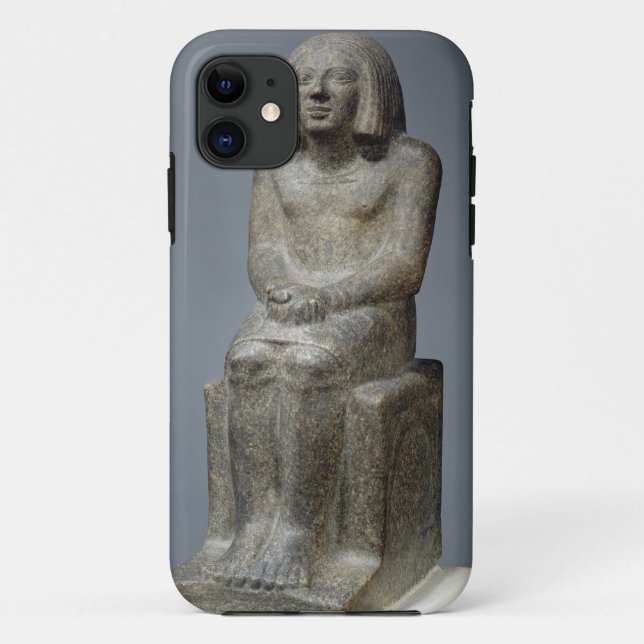 Statue of Ankh, Priest of Horus, Early Dynastic Pe Case-Mate iPhone Case (Back)