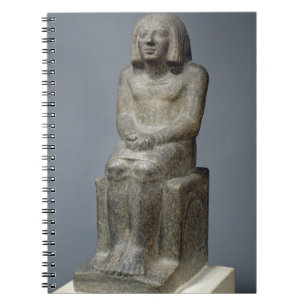 Statue of Ankh, Priest of Horus, Early Dynastic Pe Notebook