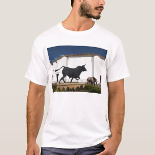 Statue of bull and Spanish horse T-Shirt