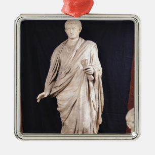 Statue of Caesar Augustus Metal Tree Decoration