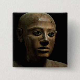 Statue of Chancellor Nakhti, from Asyut, early Mid 15 Cm Square Badge