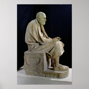 Statue of Chrysippus  the Greek philosopher Poster