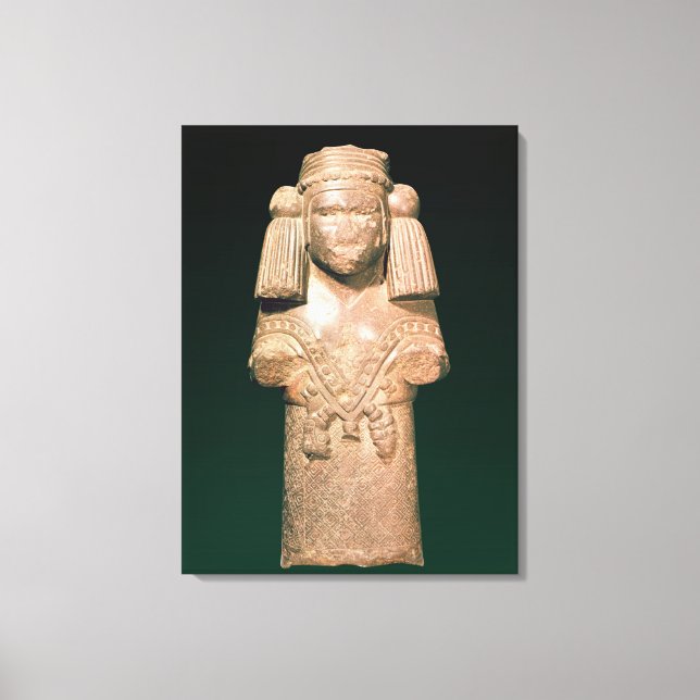 Statue of Coatlicue, ancient earth and mother Canvas Print (Front)