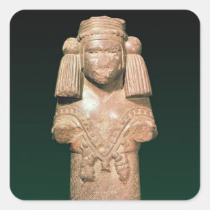 Statue of Coatlicue, ancient earth and mother Square Sticker