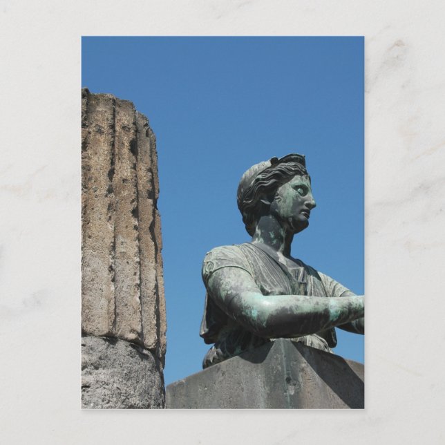 Statue of goddess Diana in Pompeii Postcard (Front)
