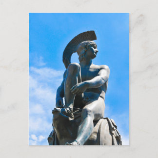 Statue of Greek soldier in Athens, Greece Postcard